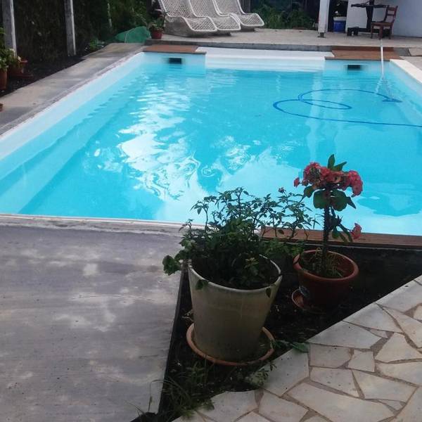 Studio a Sainte Anne a 350 m de la plage avec piscine privee jardin clos et wifi