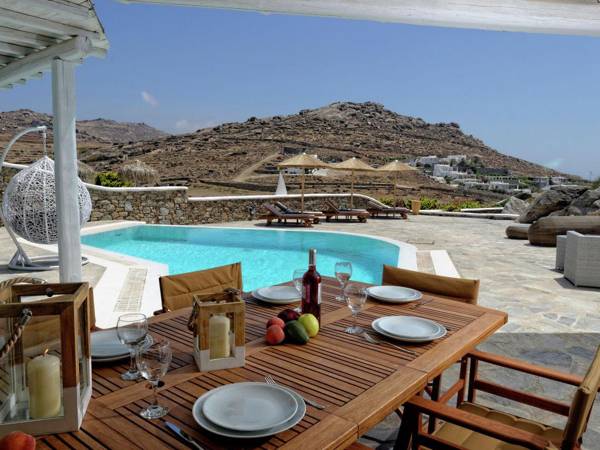Beautiful large luxury villa private pool stunning views near sea Mykonos