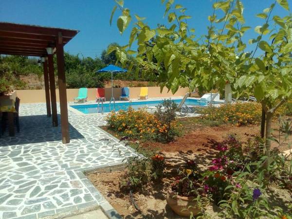 Beautiful villa swimming pool sea view near village not far from Rethymno NW