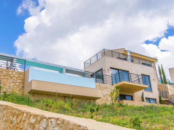 Beautiful villa with private pool tennis court view on Sivota Bay on Lefkas