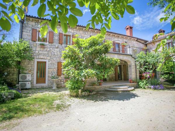 Beautiful and spacious stone house with private terrace near town Tinjan