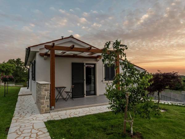 Luxury villa with private pool fenced garden with veranda near Tinjan