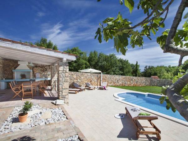 Attractive villa with private swimming pool beach volleyball and fenced garden