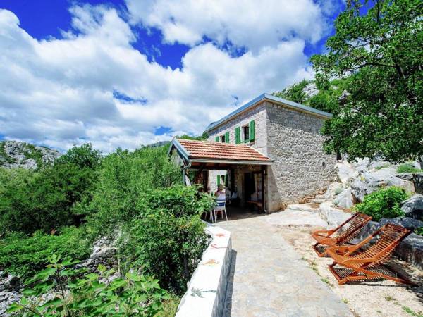 Authentic stone house on the mountain Velebit with unique view on the islands