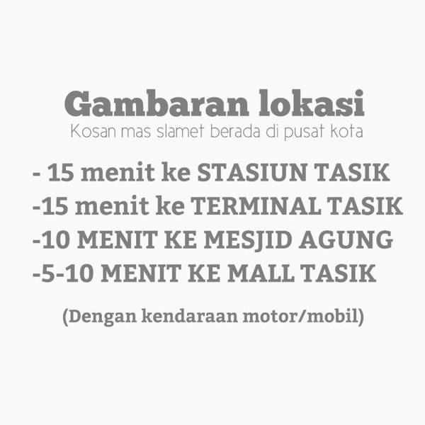 Kosan Syariah Mas Slamet