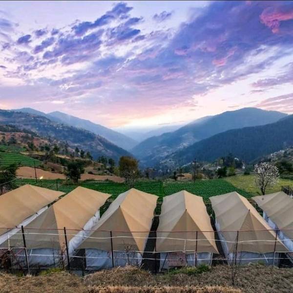 Dawn N Dusk Glamping tents with quintessential valley view