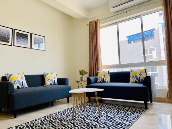 BluO Lake View 1BHK New Town - Terrace Garden Gym