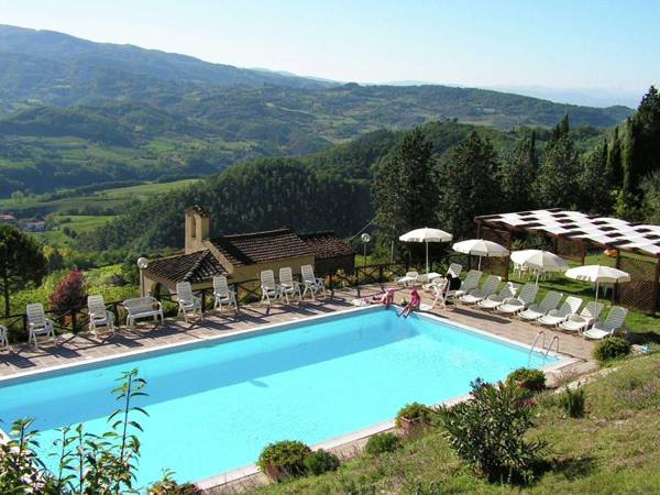 Attractive apartment in vineyard with swimming pool and views over Tuscany
