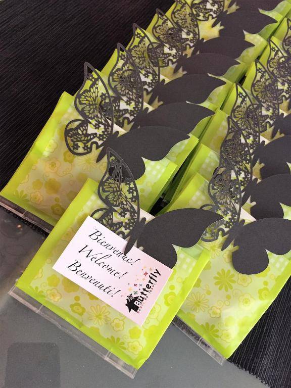 GREEN butterfly house holiday