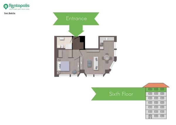 San Babila Modern One Bedroom Apartment Close to Duomo