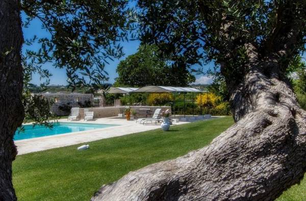 Trulli in ancient farm with pool