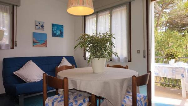 Beautiful three-room apartment on the first floor of a villa with garden