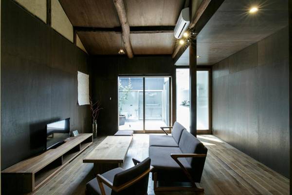 trive kamejima 坪庭でBBQ 開放的な浴室がある雰囲気抜群の古民家ホテル