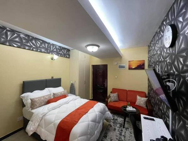 Dove grey studio apartment