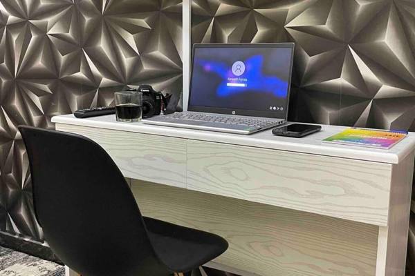 Dove grey studio apartment