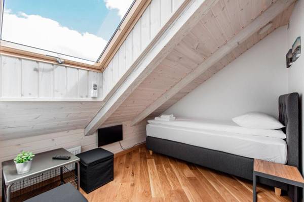 Small attic rooms in Kaunas old town