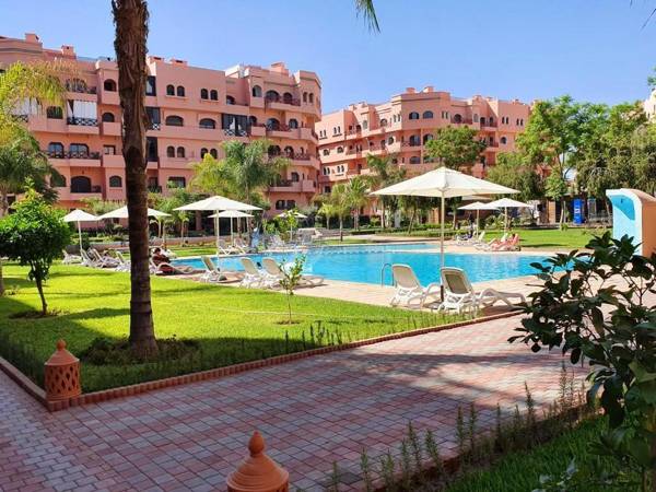 2 bedrooms appartement with shared pool furnished terrace and wifi at Marrakech
