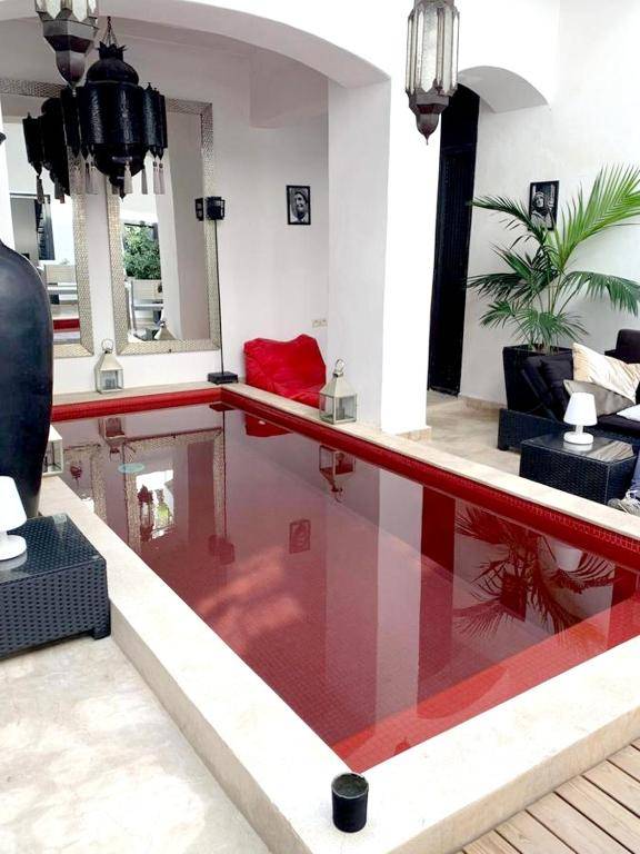 5 bedrooms villa with city view private pool and furnished terrace at Medina Marrakech