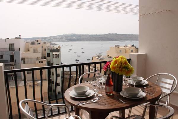 GetawaysMalta - SeaShells Apartment 11 with Terrace and Sea Views in Bugibba