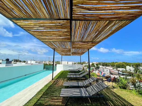 Jungle Lofts by Simply Comfort Tulum Centre Rooftop Patio and Pool