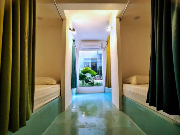 Beds In Garden Hostel