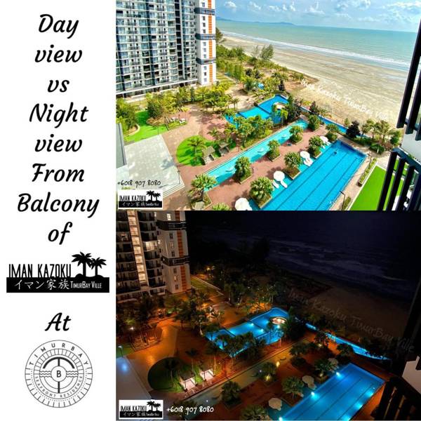 Sea  pool view  WiFi@ Iman Kazoku TimurBay Ville