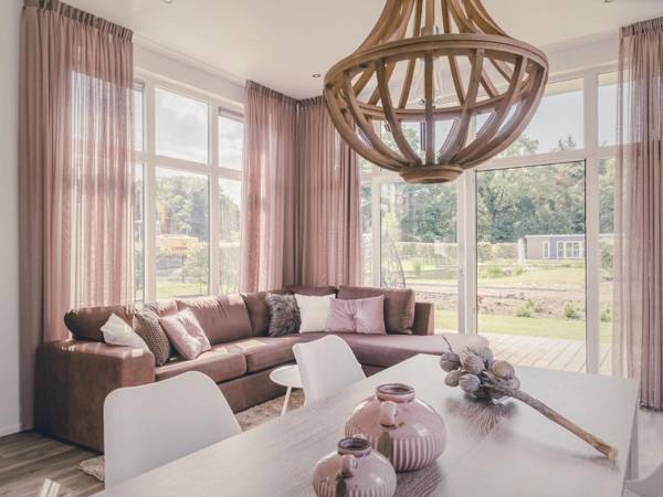 Modern bungalow with nice garden at forest edge