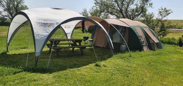 Familietent Sotterum ingericht