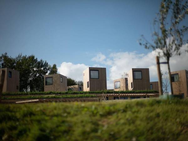 Special lodge with great view Maastricht at 17 km