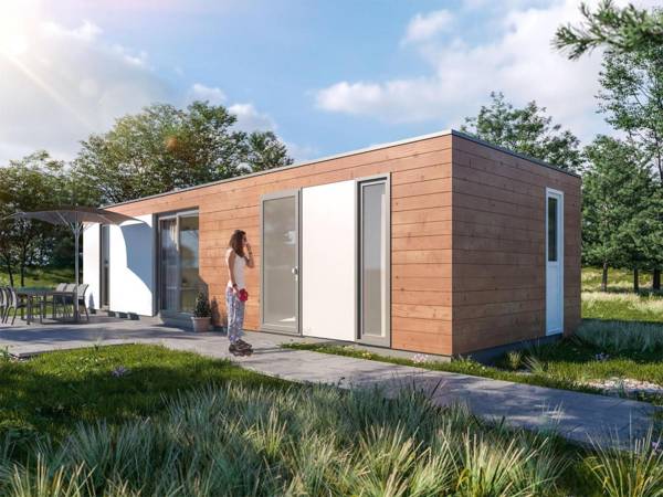 Comfy lodge with combi-microwave beach at 500 m.