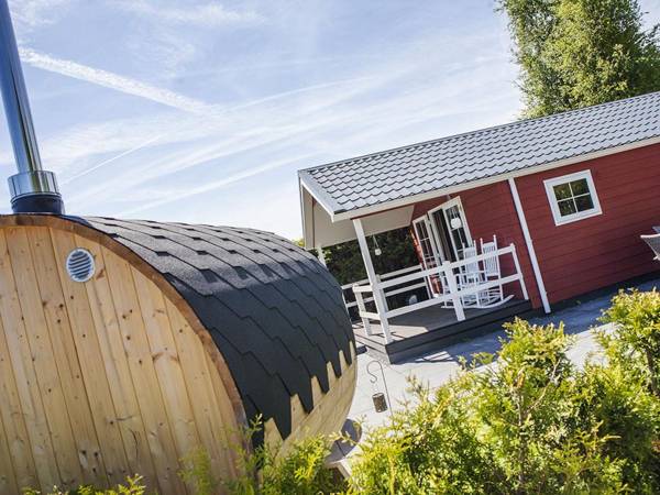 Comfortable lodge with a terrace and oven near the Veluwe