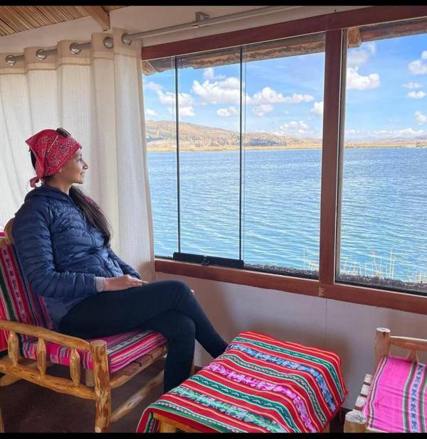 Uros Aruma Uro on Uros Floating Islands