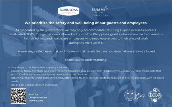 Summit Ridge Tagaytay - Multiple Use Hotel