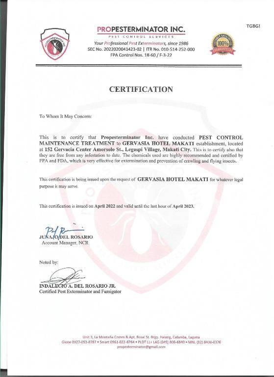 Gervasia Hotel Makati