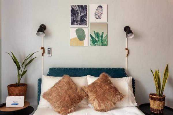 Eco-Friendly Studio with Patio and Plants