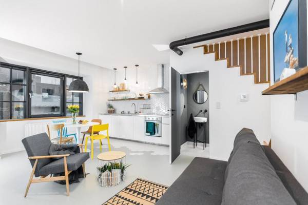 Designer two-level loft in Kazimierz district