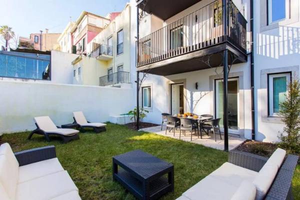 ALTIDO Stunning 2BR Apt w/garden by the Avenida subway & Botanical Garden of Lisbon