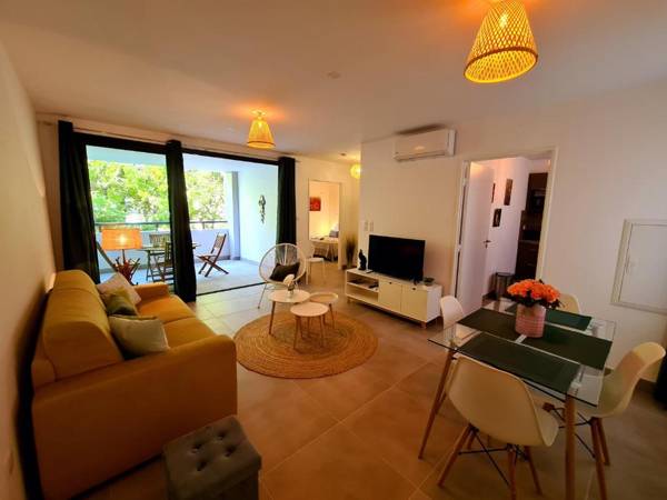 Appartement le Cattleya à proximité du lagon de l'Ermitage les bains pour 4 personnes