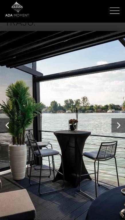 ADA MOMENT Splav- kuca na reci Beograd- Floating House on SAVA RIVER Belgrade