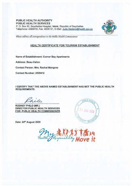 Corner Bay Apartments Beau VallonMahe