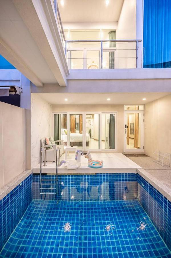 AnB poolvilla beachfront 2 ห้องนอนติดหาดบางเสร่