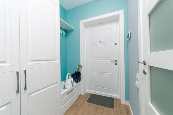 Happy apartment warmth comfort turquoise