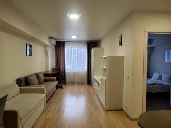 Family apartment with a bedroom.