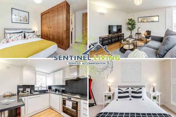Sentinel Living Serviced Accommodation Windsor 2 Bedroom Apartment with Free Parking and WiFi