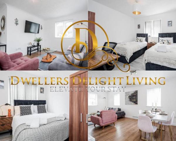 Dwellers Delight Living Ltd Serviced Accommodation Charming 3 Bedroom Flat Chafford Hundred Grays with Free Parking & Wifi