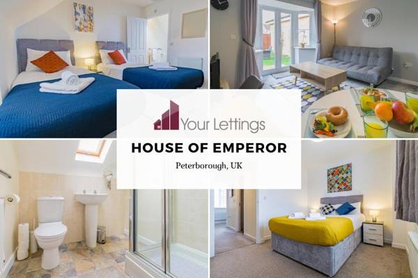 Beautifully decorated 3 bedroom Contractor House with Free Parking - House of Emperor by Your Lettings Peterborough