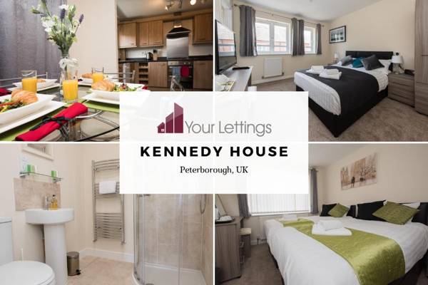 6-bedroom Contractor House with 6 bathrooms Free WiFi and Parking - Kennedy House by Your Lettings Peterborough
