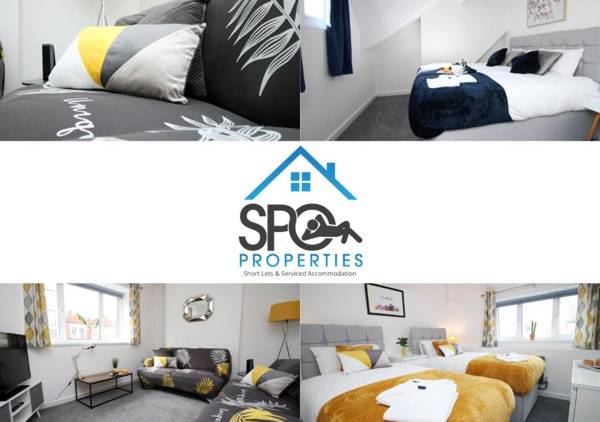 Three bedroom Apartment by SPO Properties Serviced Accommodation Cardiff - City Lofts Cardiff Spacious with parking Ideal for Families or Contractors