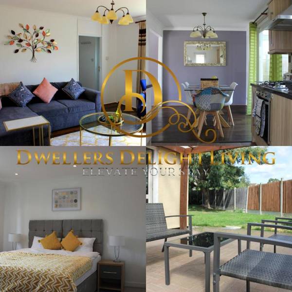 Dwellers Delight Living Ltd Serviced Accommodation Chigwell London 3 bedroom House Upto 7 Guests Free Wifi & Parking