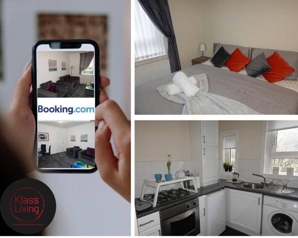 One Bedroom Apartment by Klass Living Serviced Accommodation Blantyre - Welsh Drive Apartment with Wifi